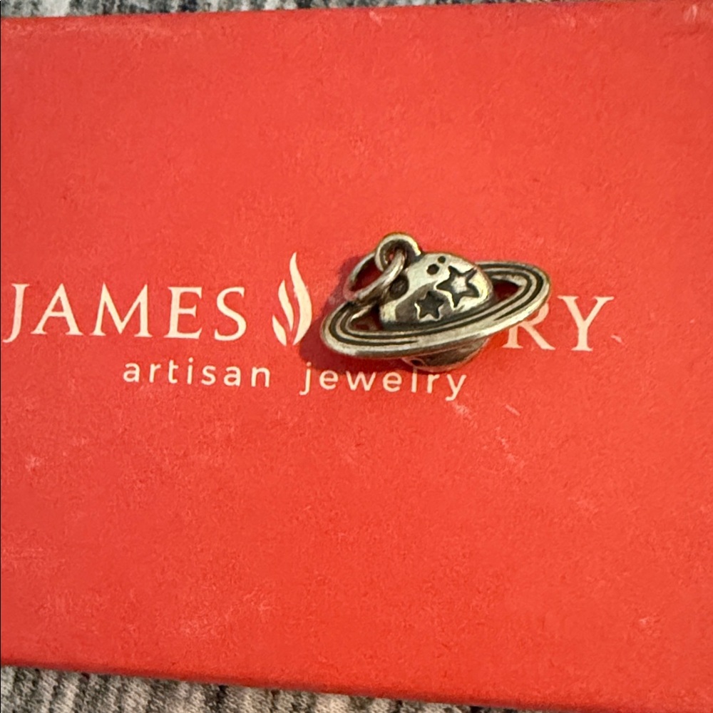 James Avery Silver Saturn Planet Charm